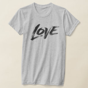 Camiseta LOVE Zen Brush Namorados Calliografia