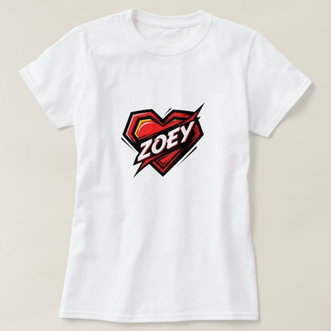 Camiseta Love Zoey (Frente do Design)