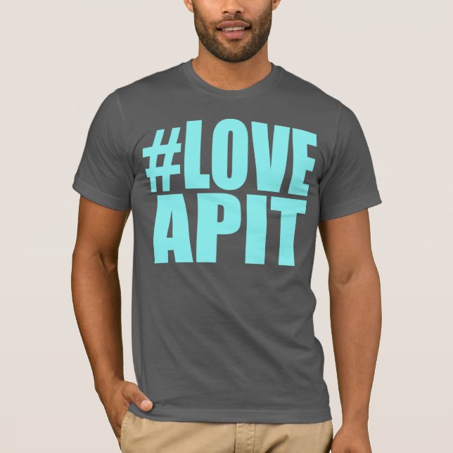 Camiseta #LOVEAPIT Mens Blue T-Shirt- OUTRAS CORES DISPONÍV (Frente)