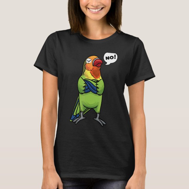 Camiseta Lovebird Bird Stubborn (Frente)