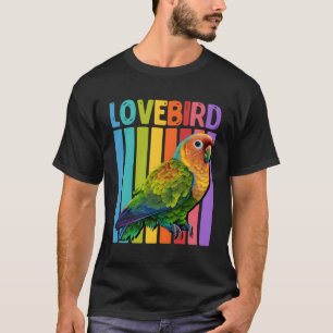 Camiseta Lovebird Papagaio Adora Pássaros Pássaros Exóticos
