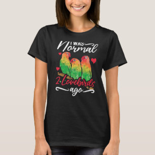 Camiseta Lovebird Peach Enfrentou papagaio Pet African Fisc