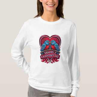 Camiseta Lovebirds Forever – Romantic Valentine’s Day Coupl