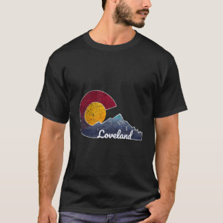 Camiseta Loveland Colorado Com Cenas Temáticas de Bandeira