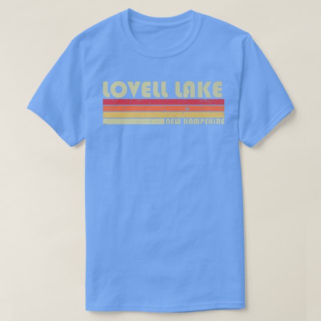 Camiseta LOVELL LAKE NEW HAMPSHIRE Funny Fishing Camping Su (Frente do Design)