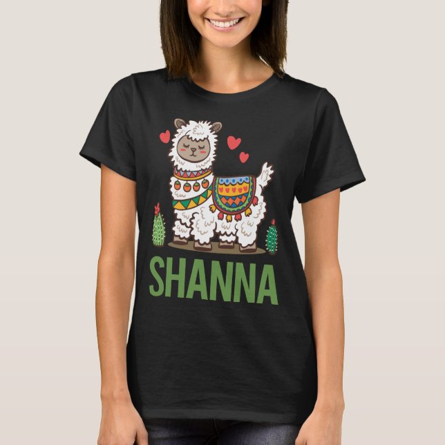 Camiseta Lovely Alpaca - Nome Shanna (Frente)