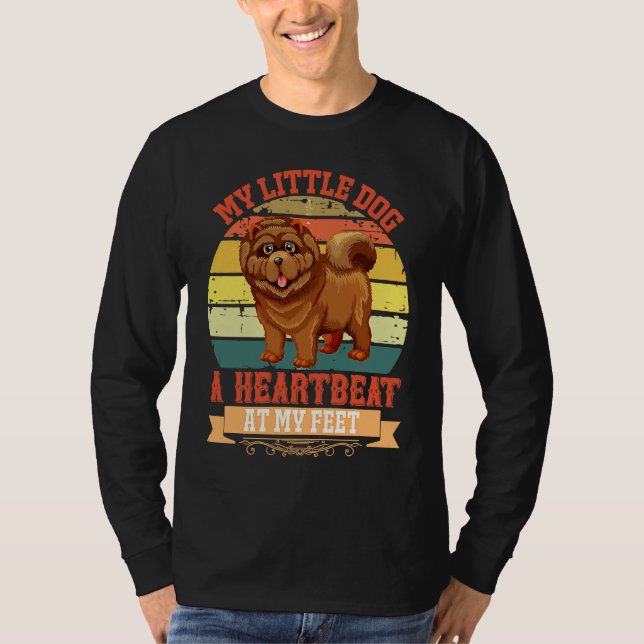 Camiseta Lovely dog holder lover little dog heartbeet at yo (Frente)