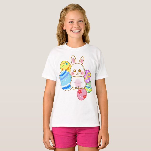 Camiseta Lovely Easter Rabbit (Frente Completa)