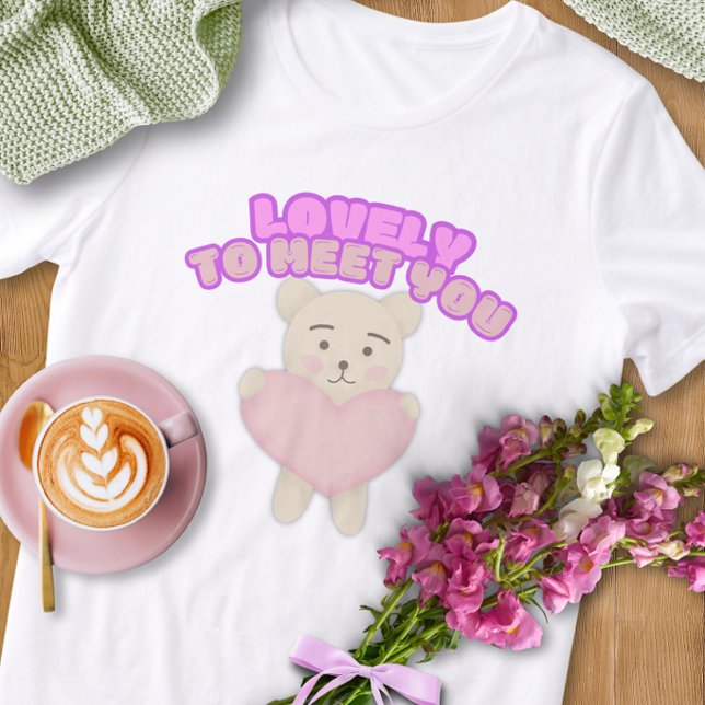 Camiseta Lovely to Meet You (Criador carregado)