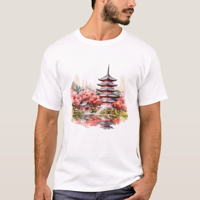 Camiseta Lovely traditional Japanese design (Frente)