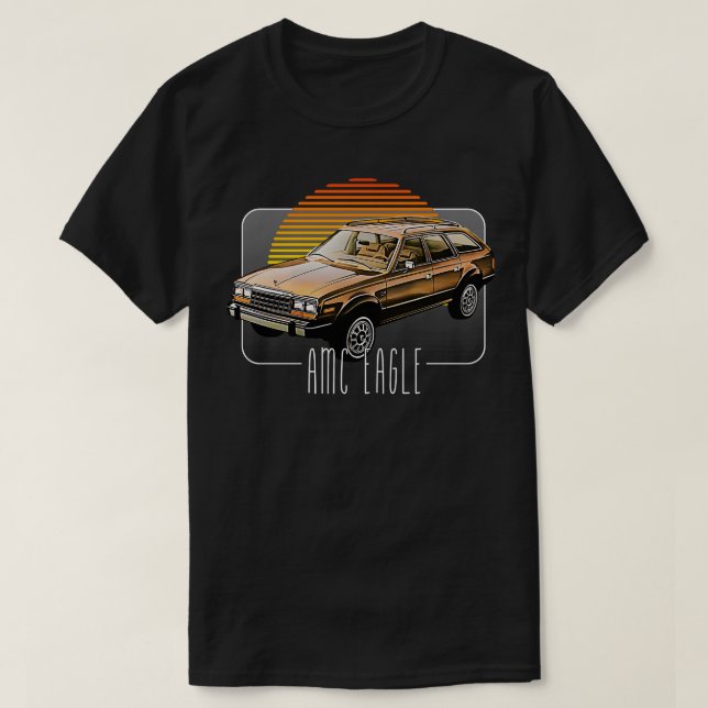Camiseta Lover Clássico Retro AMC Eagle Design 2 (Frente do Design)