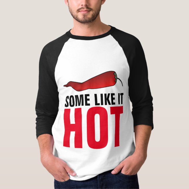 Camiseta LOVER DE COMIDA, T-Shirts de pimenta quente (Frente)
