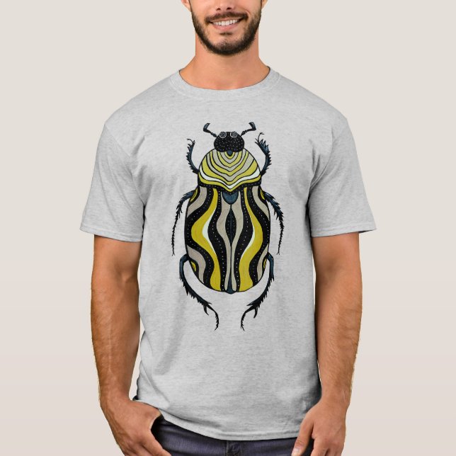 Camiseta Lover de Insetos de Desenho de Tinta de Estilo (Frente)
