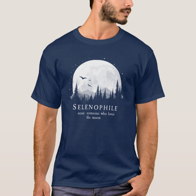Camiseta Lover de Lua Exterior de Definição Selenófila (Frente)