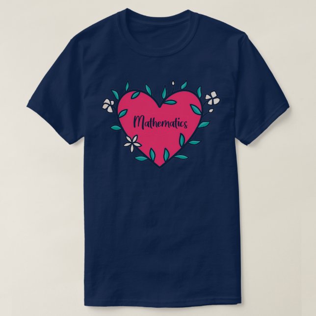 Camiseta Lover de Matemática (Frente do Design)