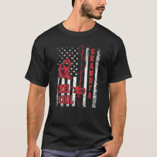 Camiseta Lover de pesca, Fath, Bandeira Legal do Vovô Améri