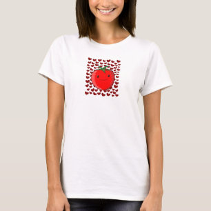 Camiseta Lover de Tomate de Cartoon Bonito