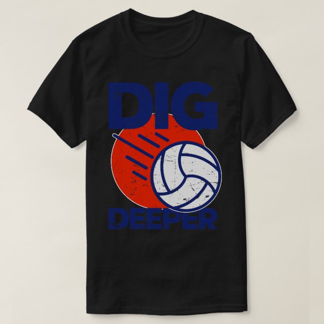 Camiseta Lover De Voleibol Mais Profundo (Frente do Design)