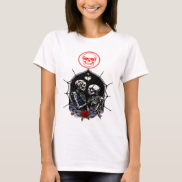 Camiseta Lover esqueleto gótico