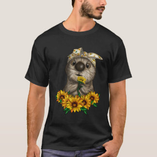 Camiseta Lover Lover Látea Com Girassóis