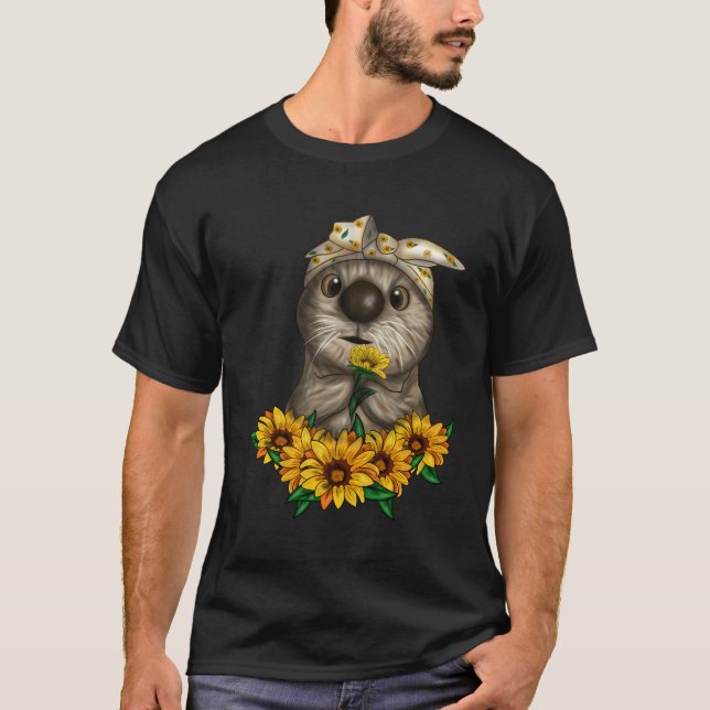 Camiseta Lover Lover Látea Com Girassóis (Frente)