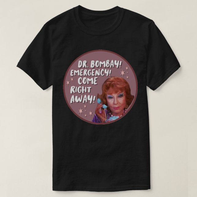 Camiseta Lover Oferece Endora Chamando Dr. Bombaygifts Para (Frente do Design)
