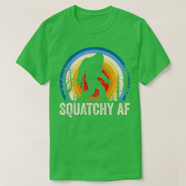 Camiseta Lover Sasquatch AF esmagado (Frente do Design)