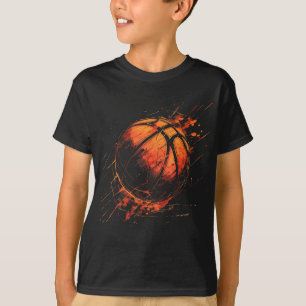 Camiseta Lover Watercolor Spl do basquetebol Trabalho de ar