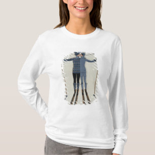 Camiseta <Lovers in the Snow> por Georges Barbier