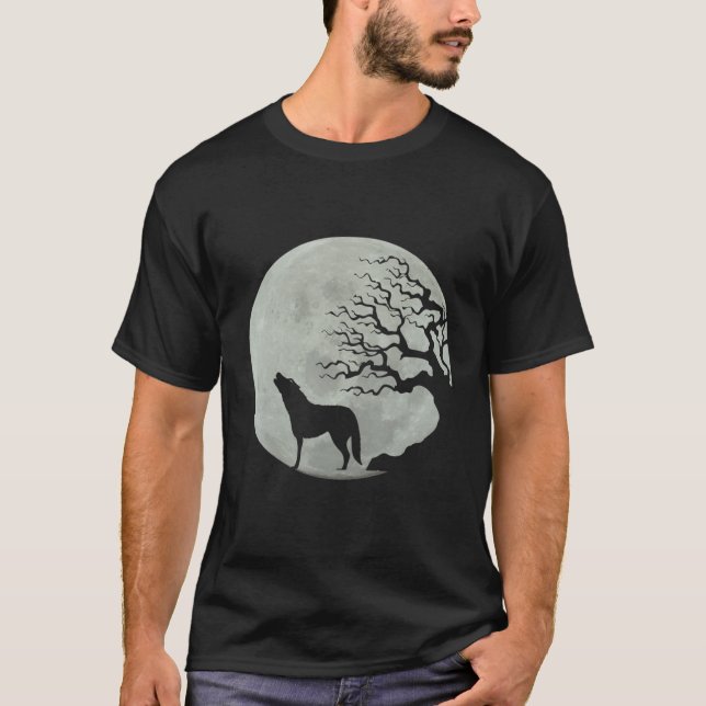 Camiseta Loves Wolves wolf moon 4 (Frente)