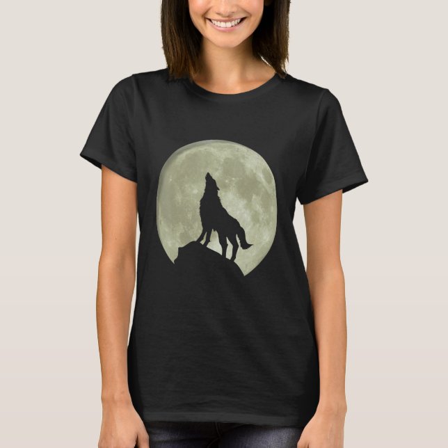 Camiseta Loves Wolves wolf moon 7 (Frente)