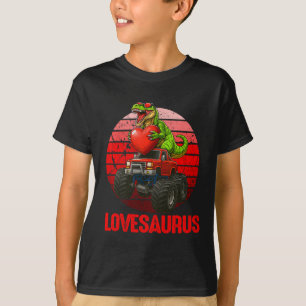 Camiseta Lovesaurus Dinossauro Caminhão Monstro do Dia dos 