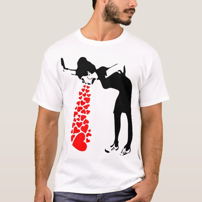 Camiseta Lovesick Street Art By Banksy - Street Art Work Gr (Frente)