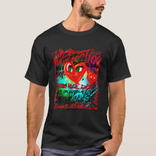 Camiseta LOVEWALL EU AMO VOCÊ ama em rebelião
