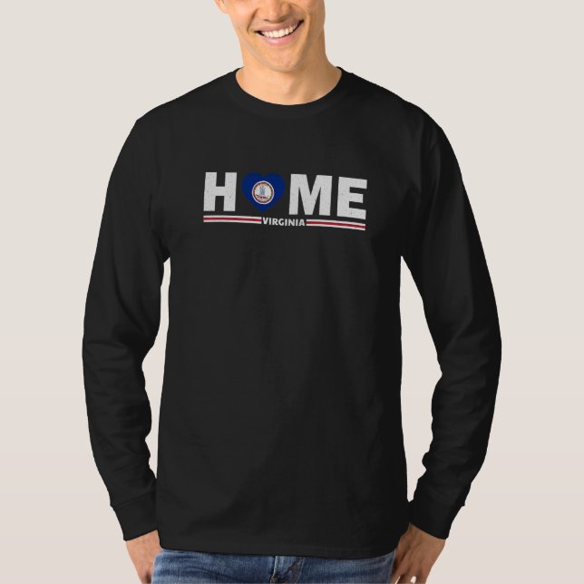 Camiseta Loving Home State Virginia Roots Pride (Frente)