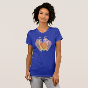 Camiseta Loving Kind Guardian Angels Art T-Shirts de mulher