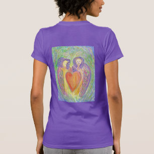 Camiseta Loving Kind Guardian Angels Art T-Shirts de mulher