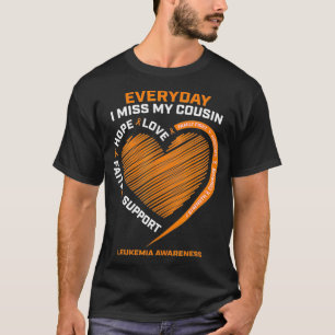Camiseta Loving Memory In Remembrance Of My Cousin Leukemia