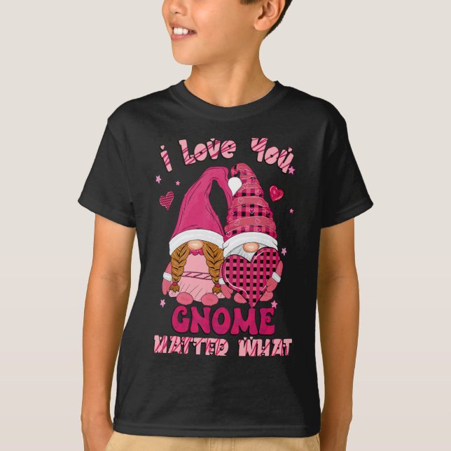 Camiseta Loving You Gnome What Buffalo Plaid Valenti  (Frente)