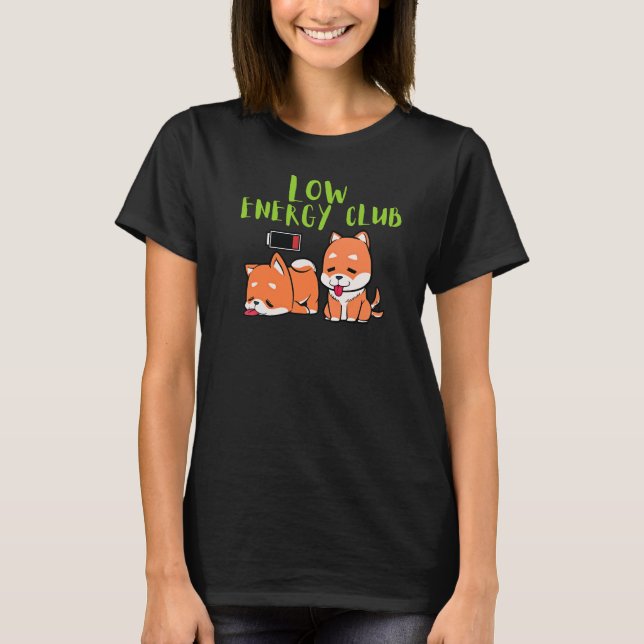 Camiseta Low Energy Club Dog for Relaxed Style and Everyday (Frente)
