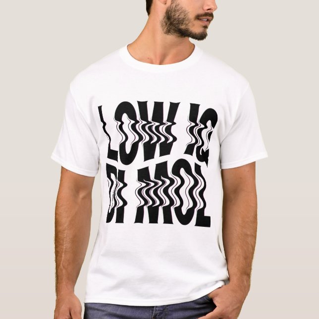 Camiseta LOW IQ DI MOL | Texto Invertido Piada Mem (Frente)
