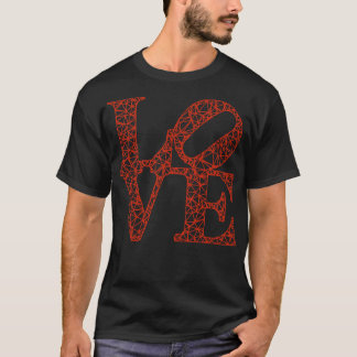 Camiseta Low Poly LOVE Robert Indiana Red TSirt