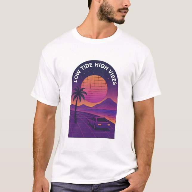 Camiseta Low Tide High Vibes Sunset Drive (Frente)
