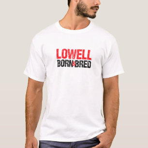 Camiseta Lowell Nascer E Bred Massachusetts Hometown Mãe Ho