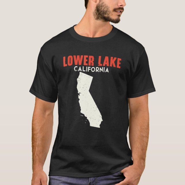 Camiseta Lower Lake California State America Viagem Cal (Frente)