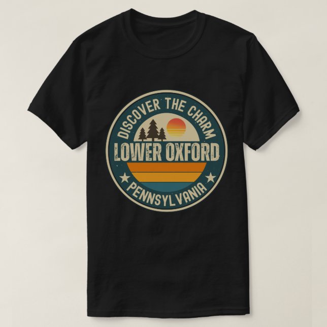 Camiseta Lower Oxford, Pensilvânia (Frente do Design)