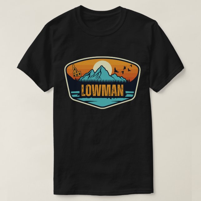 Camiseta Lowman, Idaho (Frente do Design)