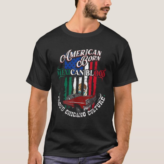Camiseta Lowrider Chicano Low Mexicano Latina Rider (Frente)