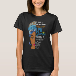 Camiseta LPN Enfermeira Melanin Mulher Afro-Americana