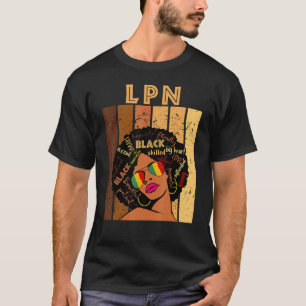 Camiseta LPN Enfermeira Prática Licenciada Afro Mulheres Hi